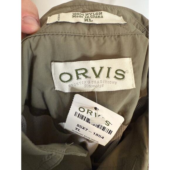 New With Tags Orvis Ultralight Nylon Caster Long Sleeve Button Shirt XL - Picture 3 of 4